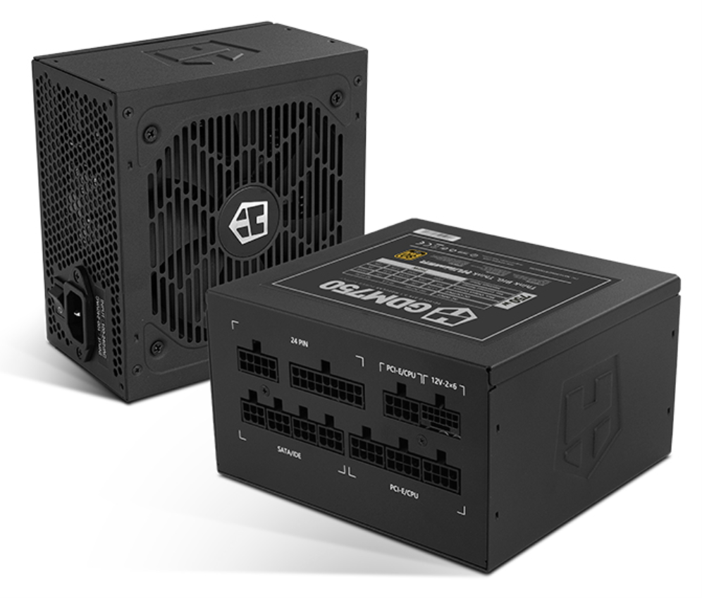 Fuente de Alimentación Nox Hummer GDM 750W Ventilador 12cm ATX 3.1 PCIe 5.1 80 Plus Gold