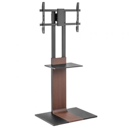 Soporte de Suelo Inclinable Giratorio con Bandeja DVD Aisens FT86TSE-401 para TV de 37-86 hasta 50kg