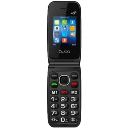 Teléfono Móvil Qubo NEO2 NW BK 4G para Personas Mayores Negro