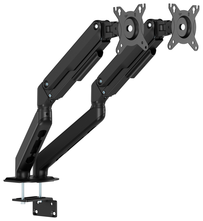 Soporte de Mesa con Contrapeso para 2 Monitores Aisens DT32TSR-451 Giratorio Inclinable hasta 9kg