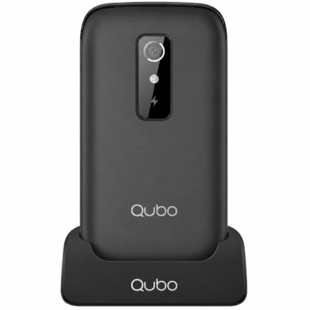 Teléfono Móvil Qubo P-220BKC 4G para Personas Mayores Negro