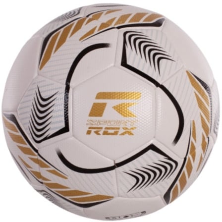 Balón de Fútbol Rox Sport R-Comand Blanco y Dorado
