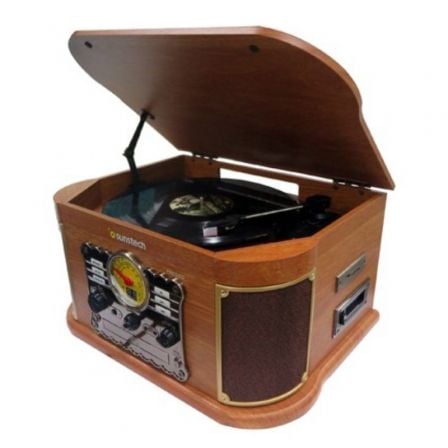 Tocadiscos Sunstech PXRC52CD Bluetooth Radio FM Cassette Conversor a MP3