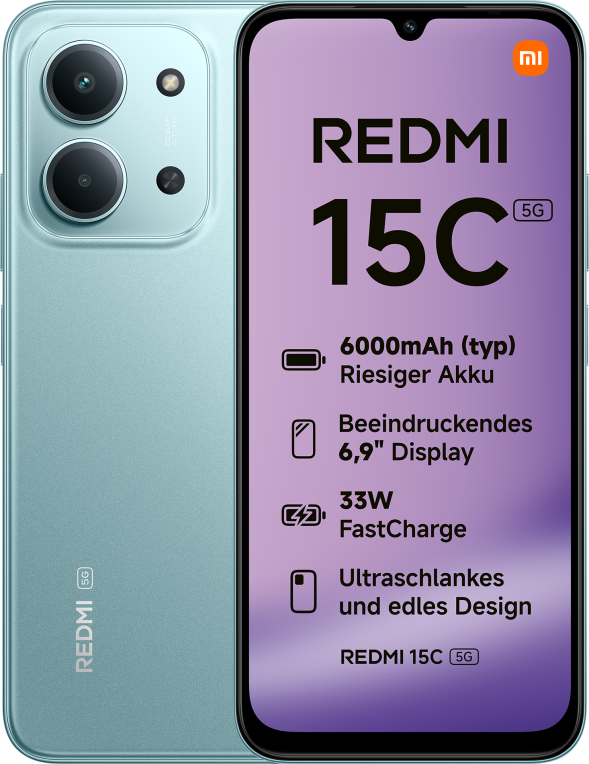 Smartphone Xiaomi Redmi 15C 4 GB 128 GB 6.9 5G Verde