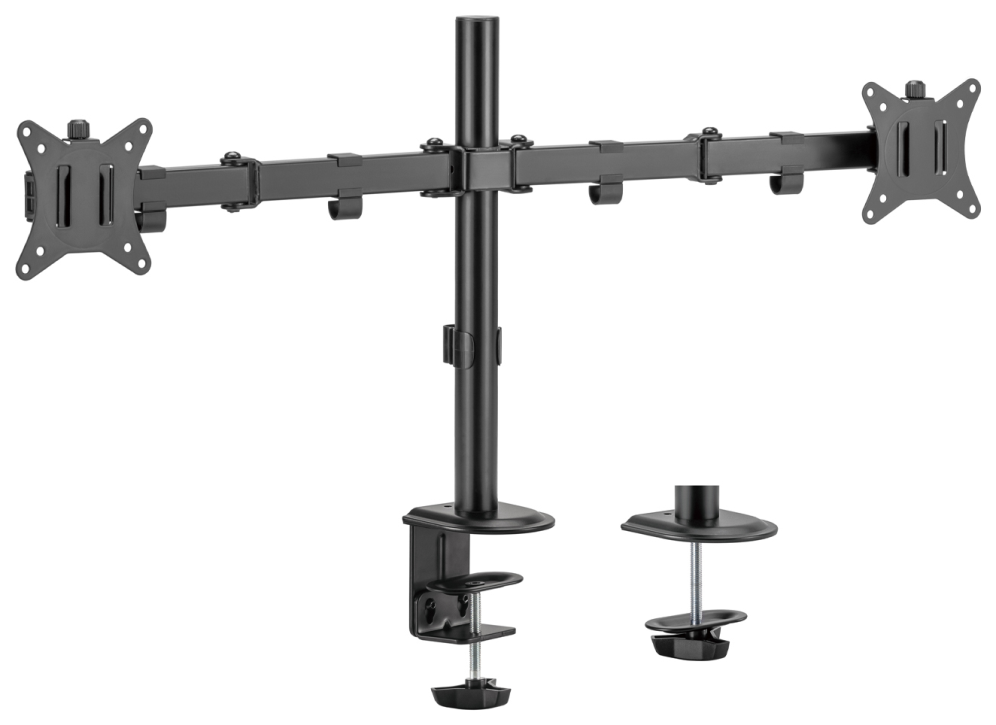 Soporte de Mesa para 2 Monitores o TV Aisens DT32TSR-149 Giratorio Inclinable hasta 9kg