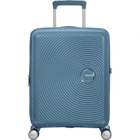 Maleta de Cabina American Tourister SoundBox Spinner 55cm 55x40x20cm 4 Ruedas Azul Piedra