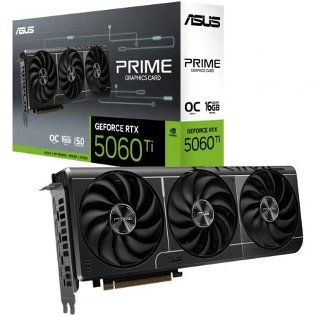 Tarjeta Gráfica ASUS Prime GeForce RTX 5060 Ti OC Edition 16 GB GDDR7
