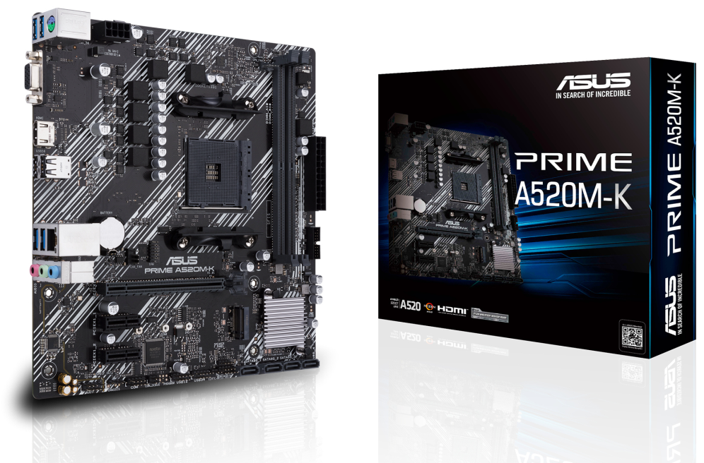 Placa Base ASUS Prime A520M-K Socket AM4 DDR4 PCIe 3.0 Micro ATX