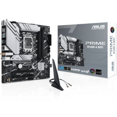 Placa Base ASUS Prime B760M-A Wi-Fi Socket 1700 DDR5 PCIe 4.0 Micro ATX