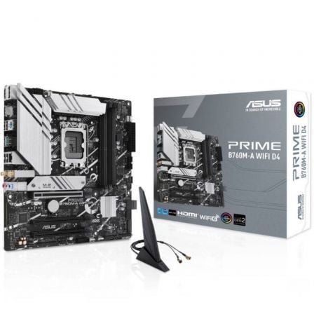 Placa Base ASUS Prime B760M-A Wi-Fi D4 Socket 1700 DDR4 PCIe 4.0 Micro ATX
