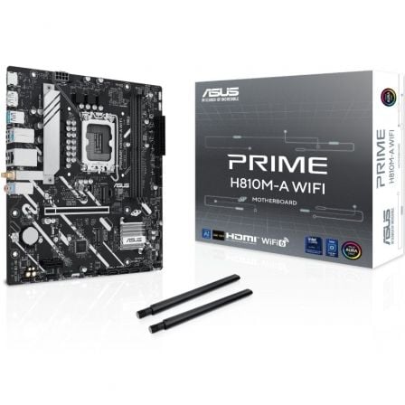 Placa Base ASUS Prime H810M-A Wi-Fi Socket 1851 DDR5 PCIe 4.0 Micro ATX