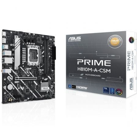 Placa Base ASUS Prime H810M-A-CSM Socket 1851 DDR5 PCIe 4.0 Micro ATX