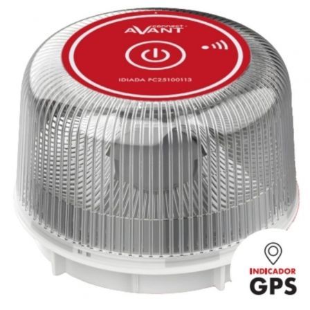 Luz baliza de emergencia para coche Avant V16 Connected AV1201 Homologada Base Imantada Geolocalizable Funciona a Pilas
