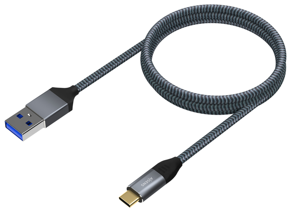 Cable USB 3.1 Tipo-C Aisens A107-0632 USB Tipo-C Macho - USB Macho 10Gbps 1.5m Gris