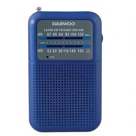Radio Portátil Daewoo DW1008 a Pilas Azul