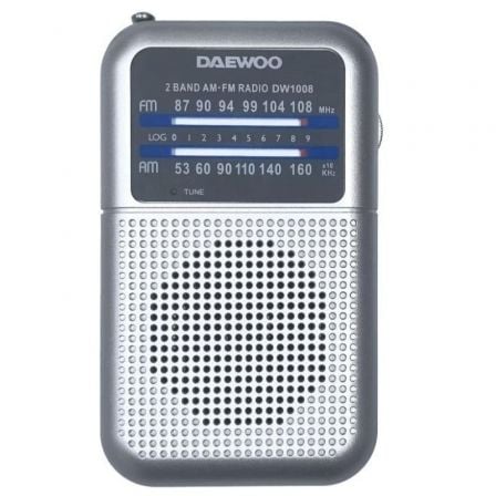 Radio Portátil Daewoo DW1008 a Pilas Plata