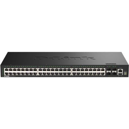 Switch Gestionable D-Link DGS-1530-52 E 48 Puertos RJ-45 10Gbps SFP PoE