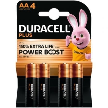 Pack de 4 Pilas AA Duracell Plus Power Boost DPBLR6B4 1.5V Alcalinas
