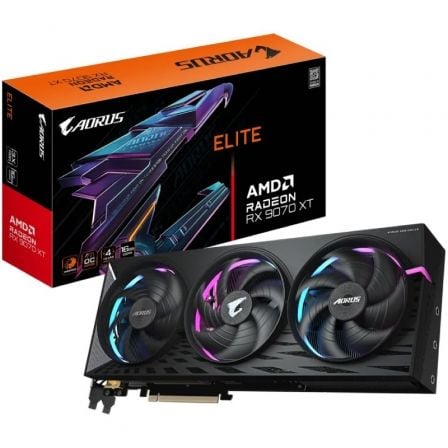 Tarjeta Gráfica Gigabyte AORUS Radeon RX 9070 XT Elite 16 GB GDDR6