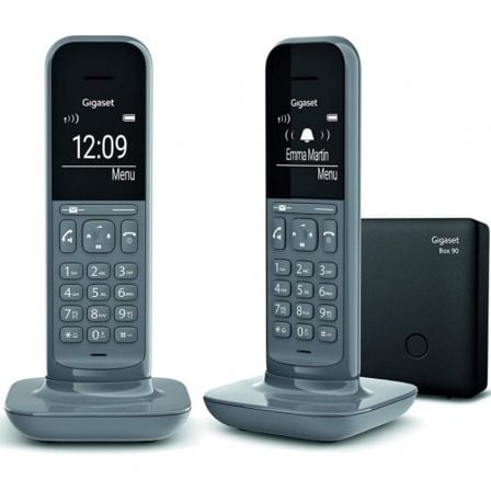 Teléfono Inalámbrico Gigaset CL390 Pack DUO Gris