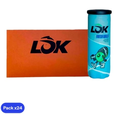 Cajón Bolas Lok Sports 24 packs de 3 unidades