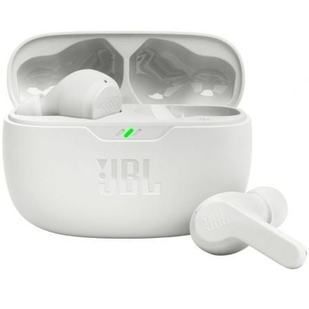 Auriculares Bluetooth JBL Wave Beam con estuche de carga Autonomía 8h Blanco