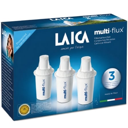 Cartucho de Filtro de Agua Laica MULTI-FLUX F3A3 Pack de 3 Unidades