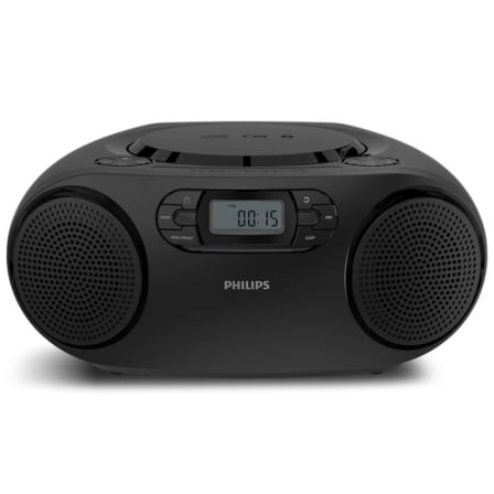 Radio CD Philips TAZ2000B 3W RMS con Cable con Pilas Negra