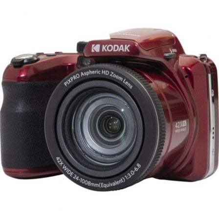 Cámara Digital Kodak Pixpro AZ425 20MP Zoom Óptico 42x Roja
