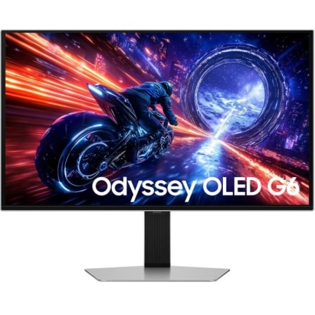 Monitor Gaming Samsung Odyssey OLED G6 G60SF S27FG604SU 27 QHD 0.03ms 500Hz QD-OLED Regulable en altura Plata