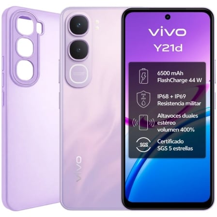 Smartphone Vivo Y21D 4 GB 128 GB 6.68 Púrpura