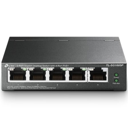Switch TP-Link TL-SG1005P 5 Puertos RJ-45 10 100 1000 PoE