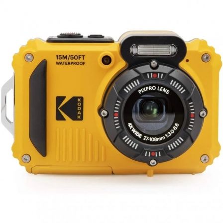 Cámara Digital Deportiva Kodak Pixpro WPZ2 16MP Zoom Óptico 4x Amarilla