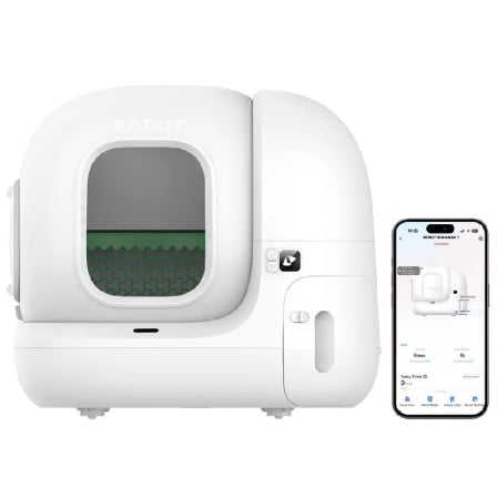 Arenero para Gatos Autolimpiable PetKit PURA Max 2 76L Control desde APP Blanco Mate