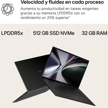 Portátil LG Gram 14Z95U-G.AU85BN Ryzen AI 7 450 32 GB 512 GB SSD 14 Windows 11