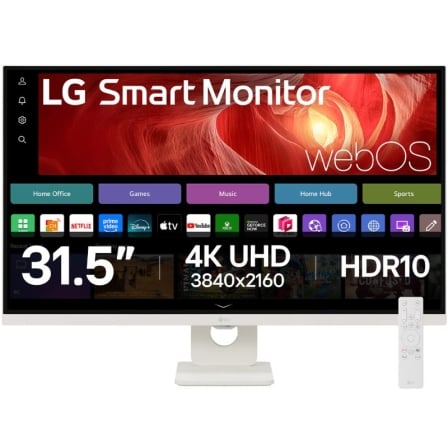Smart Monitor LG 32U721SA-W 31.5 4K Multimedia Smart TV Blanco