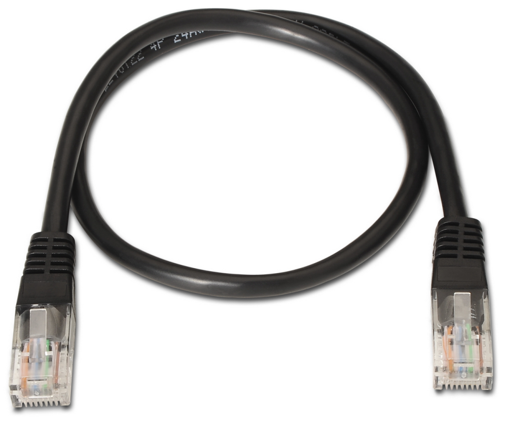 Cable de Red RJ45 UTP Aisens A135-0258 Cat.6 1m Negro