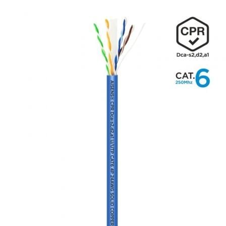 Bobina de Cable RJ45 UTP AWG24 LSZH CPR Dca Aisens A135-0663 Cat.6 305m Azul