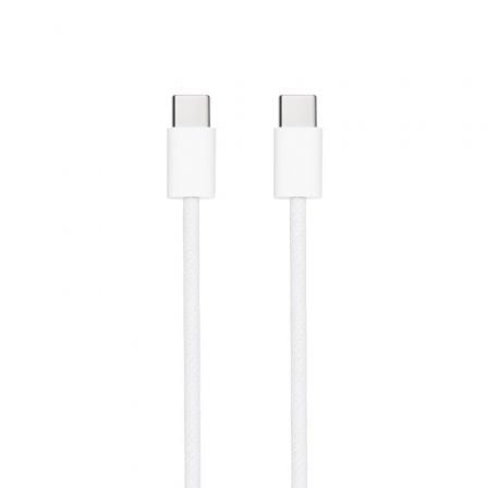 Cable USB 2.0 Tipo-C Nanocable 10.01.6002-CO USB Tipo-C Macho - USB Tipo-C Macho Hasta 60W 480Mbps 2m Blanco