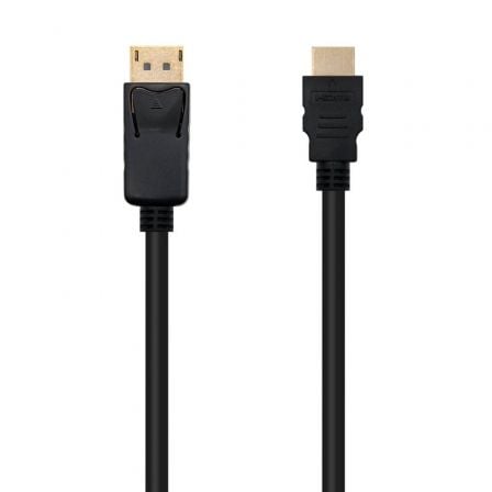 Cable Conversor Nanocable 10.15.4301-L150 Displayport Macho - HDMI Macho 1.5m Negro