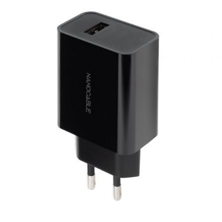 Cargador de Pared Nanocable 10.10.2004 1xUSB 10W Negro