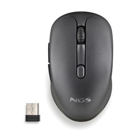 Ratón Inalámbrico NGS Evo Rust Batería recargable Hasta 1600 DPI Negro