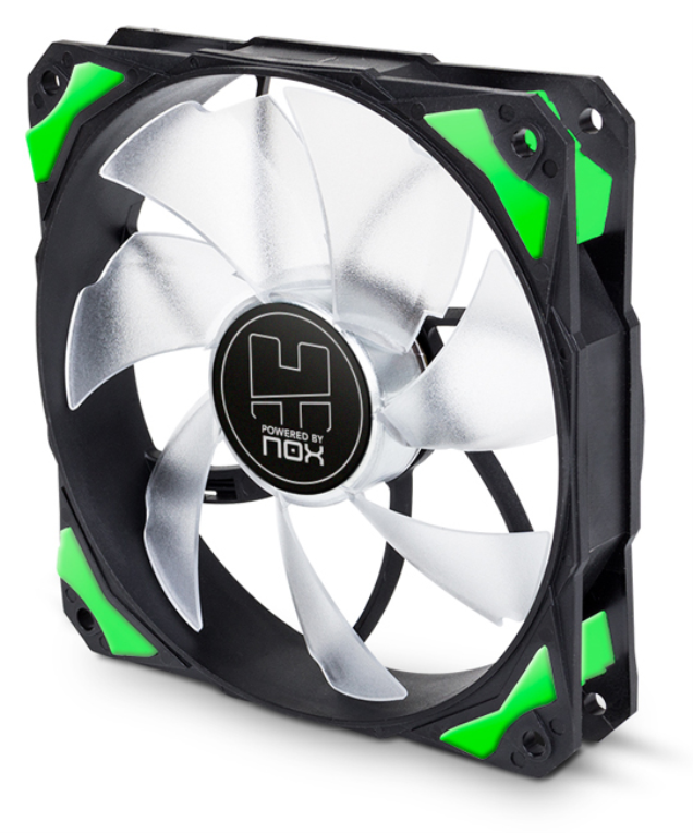 Ventilador Nox H-Fan Green 12cm Verde