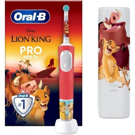 Cepillo Dental Oral-B Pro Kids 3 Rey León Incluye 1 Recambio y Funda