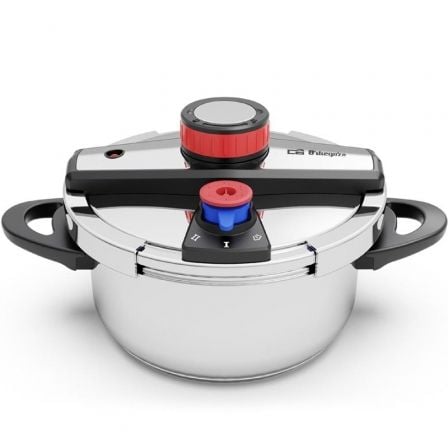 Olla a Presión Orbegozo HP 4200 4L Acero Inoxidable Apta para Inducción