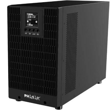 SAI Online Phasak 3000 VA Online LCD 3000VA-3000W 4 Salidas Formato Torre
