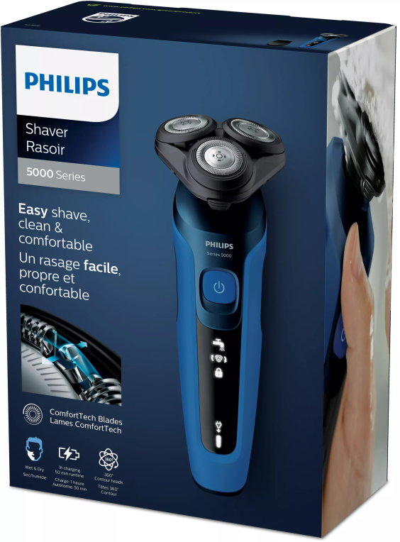 Afeitadora Philips Shaver Series 5000 S5466 17 con Batería 2 Accesorios