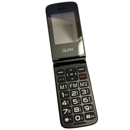Teléfono Móvil Qubo X-247 4G para Personas Mayores Negro