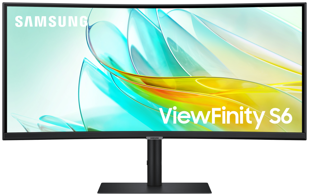 Monitor Profesional Ultrapanorámico Curvo Samsung ViewFinity S6 S34C652UAU 34 UWQHD Multimedia Regulable en Altura Negro