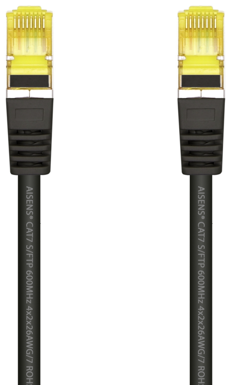 Cable de Red RJ45 SFTP Aisens A146-0486 Cat.7 1m Negro